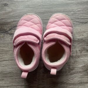 Pink Quilted Kids Shoes